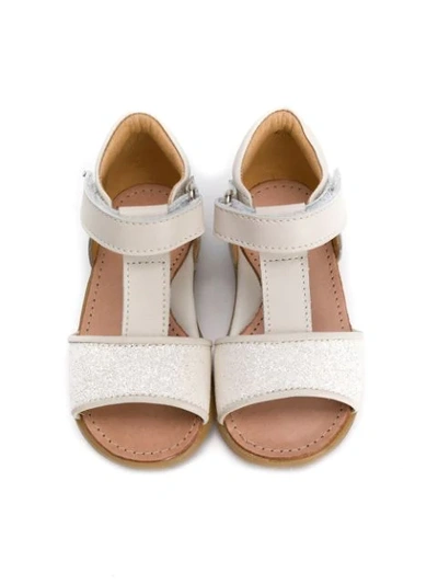 Pèpè Glittered Sandals In Neutrals