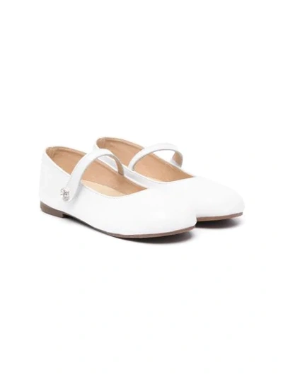 Shop Babywalker Single-strap Ballerina Shoes In White