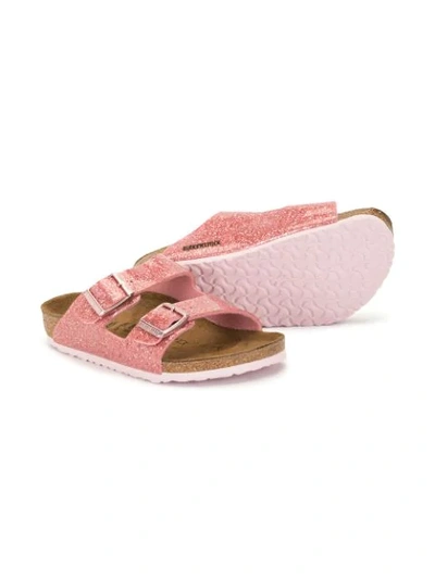 Shop Birkenstock Arizona Glitter Sandals In Pink
