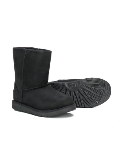 Ugg Fur Lined Boots In Black