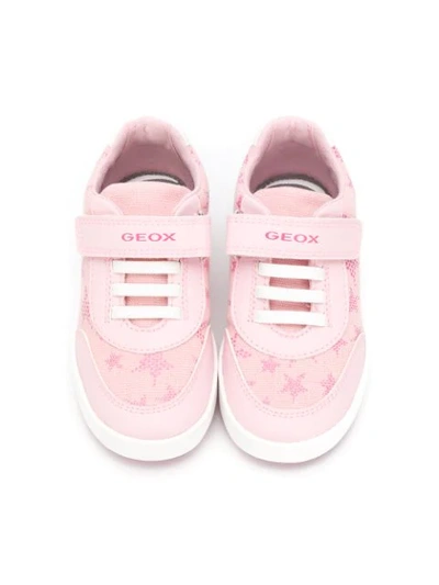 Geox Graphic Print Sneakers In Pink