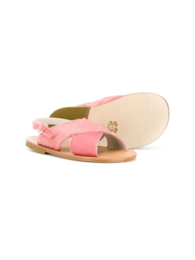 Shop Pèpè Crossover Slip-on Sandals In Pink