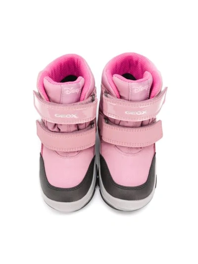 Shop Geox Minnie™ Touch-strap Ankle Boots In Pink