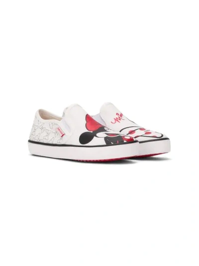 GEOX X DISNEY MICKEY MOUSE & FRIENDS SLIP-ON SNEAKERS 