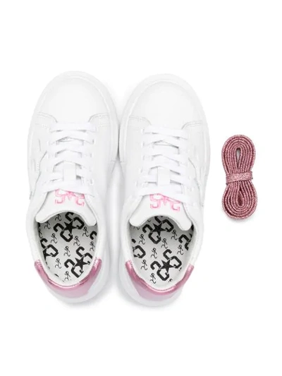 Shop 2 Star Star Embellished Sneakers In White