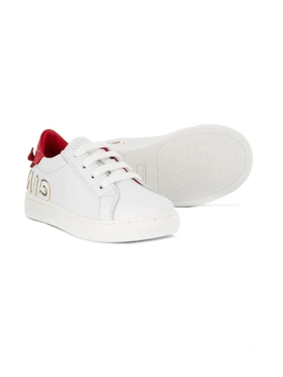 Shop Givenchy Urban Street Logo Sneakers In White