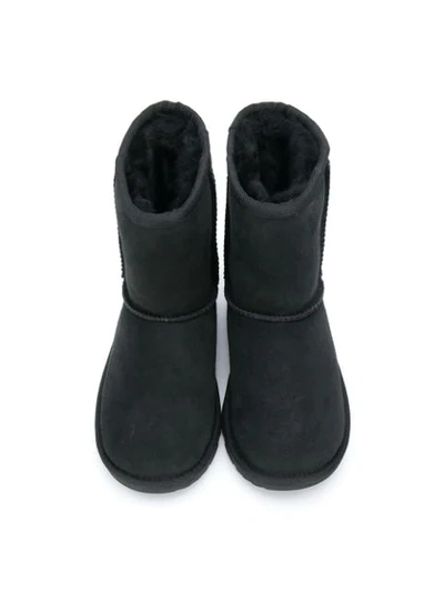 Ugg Fur Lined Boots In Black