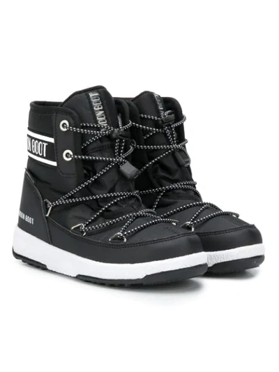 Shop Moon Boot Lace-up S In Black