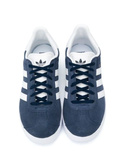 Shop Adidas Originals Gazelle J Sneakers In Blue