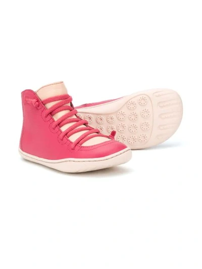 Camper Brutus Ankle Boots In Pink