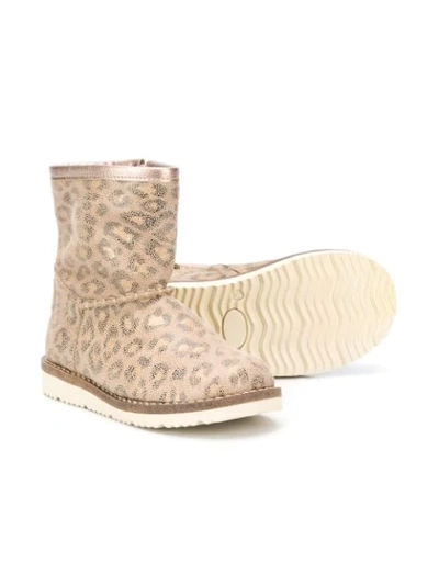 Shop Pèpè Leopard Print Boots In Neutrals