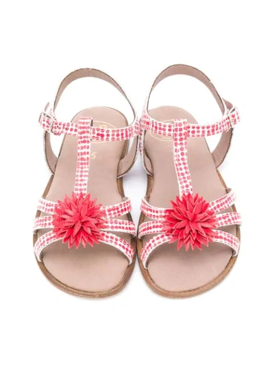 FLOWER APPLIQUÉ SANDALS