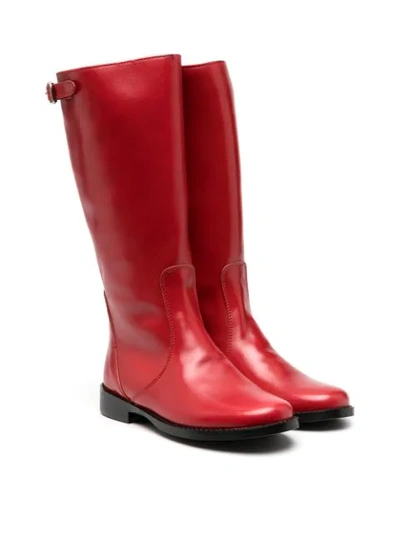 Shop Pèpè Knee-length Boots In Red