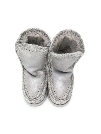 Shop Mou Dusil Eskimo Boots In Grey