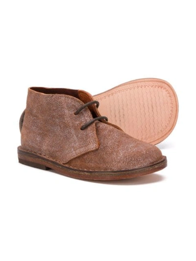 Shop Pèpè Desert Ankle Boots In Brown