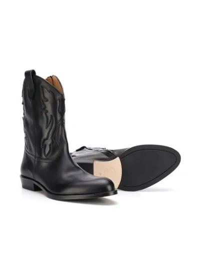 Gallucci Teen Camperos Mid-calf Boots In Black
