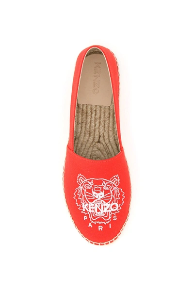 Shop Kenzo Classic Tiger Espadrilles In Red
