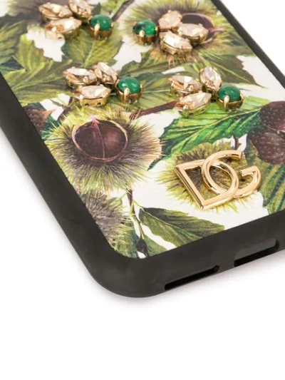 Shop Dolce & Gabbana Chestnut Print Crystal-embellished Iphone 11 Pro Case In Ha2lr Multi Color