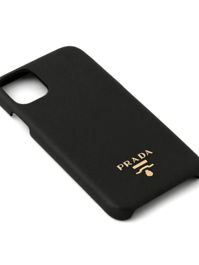 Shop Prada Logo-plaque Iphone 11 Case In Black