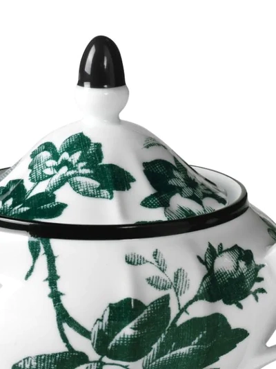 Shop Gucci Herbarium Sugar Bowl In White