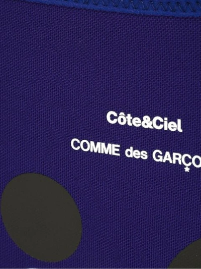 Shop Comme Des Garçons Wallet X Côte&ciel Polka Dot Computer Case In Blue