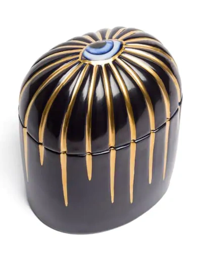 Shop L'objet Lito Bleu Candle In Black