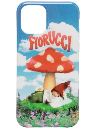 Shop Fiorucci Mushroom Print Iphone 11 Pro Case In Blue