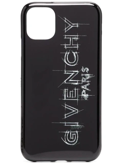 Givenchy Sketch-logo Iphone Xl Case In Black