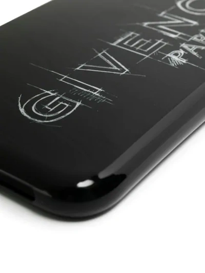 Givenchy Sketch-logo Iphone Xl Case In Black
