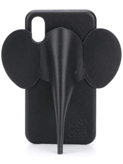 Shop Loewe Elephant Iphone Xs Case In Black