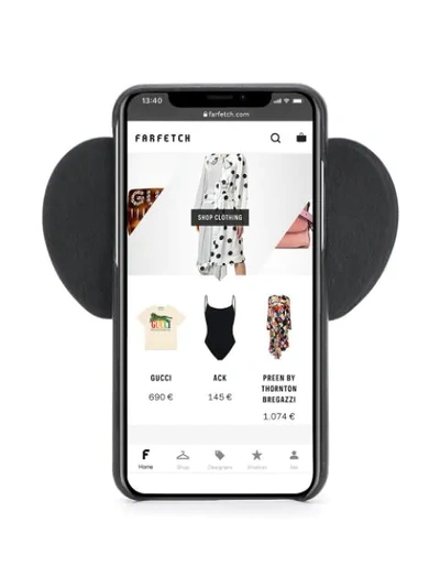 Shop Loewe Elephant Iphone Xs Case In Black