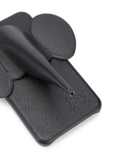 Shop Loewe Elephant Iphone Xs Case In Black
