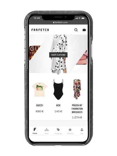 Gucci Soft Gg Supreme Tigers Iphone X/xs Case In Black