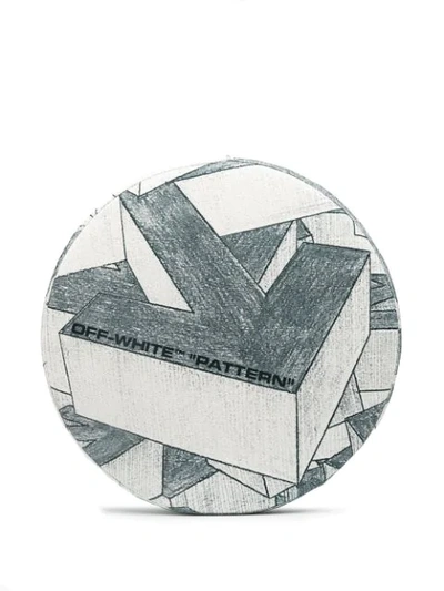 Shop Off-white Arrows Print Stool In White