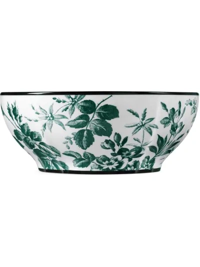 Shop Gucci Herbarium Salad Bowl (23cm) In White