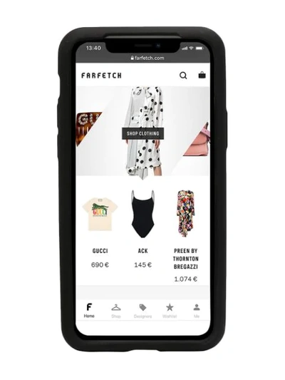 Shop Bottega Veneta Rubber Intrecciato Iphone 11 Pro Case In Black