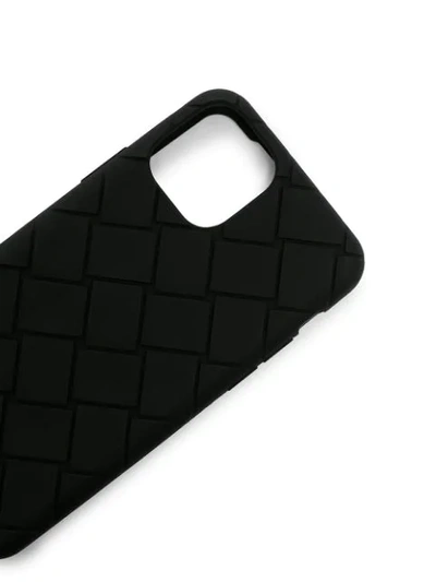 Shop Bottega Veneta Rubber Intrecciato Iphone 11 Pro Case In Black