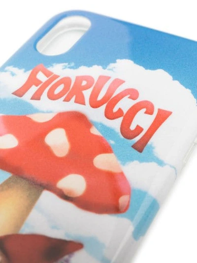 Shop Fiorucci Mushroom Print Iphone Xr Case In Blue