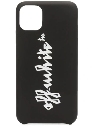 Shop Off-white Logo-print Iphone 11 Pro Max Case In Black