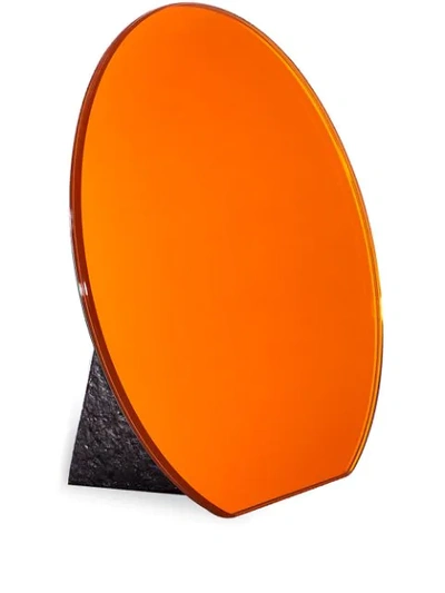 Shop Pulpo Dita Table Mirror In Orange