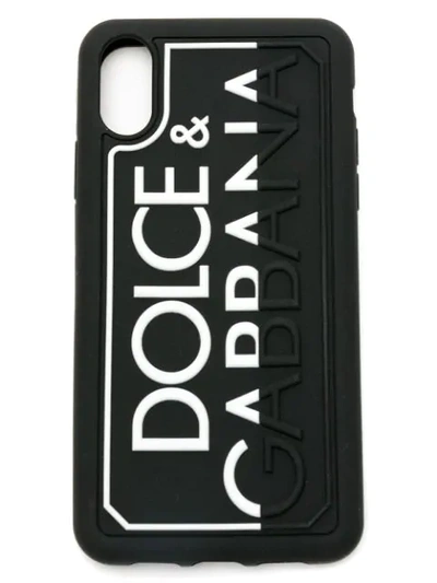 Shop Dolce & Gabbana Logo Iphone Xr Case In Black