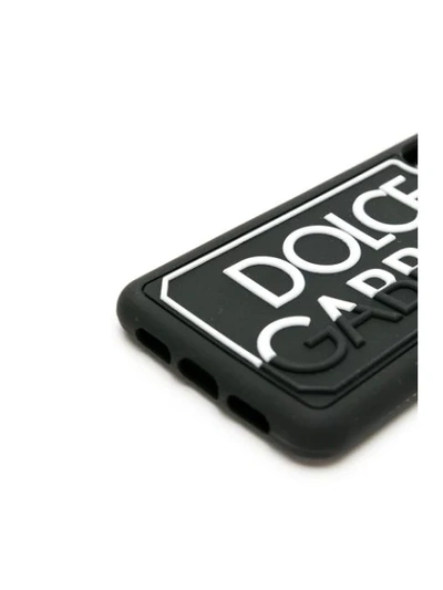 Shop Dolce & Gabbana Logo Iphone Xr Case In Black