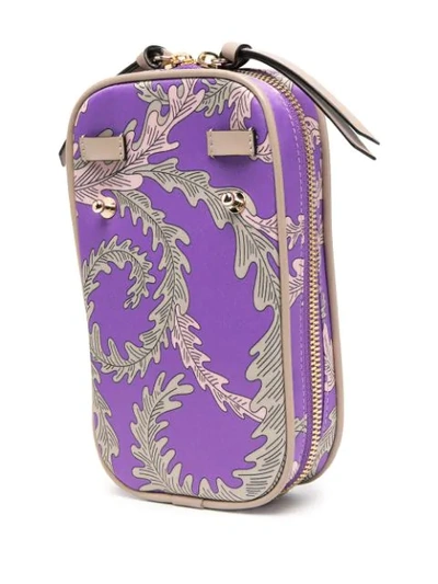 Shop Emilio Pucci X Koché Selva Print Phone Pouch In Purple