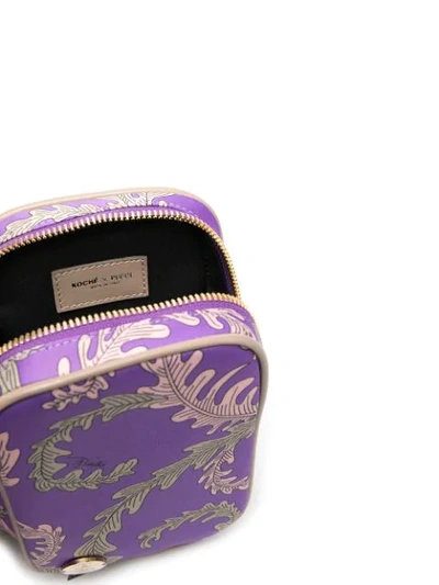 Shop Emilio Pucci X Koché Selva Print Phone Pouch In Purple