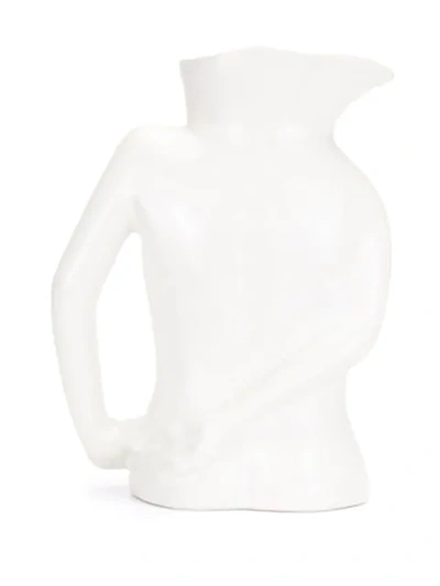 Shop Anissa Kermiche Jugs Jug Vase (28cm) In White