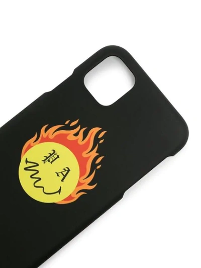 Shop Palm Angels Burning Head Iphone 11 Case In Black
