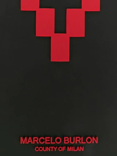 Marcelo Burlon County Of Milan 3d Cross Logo Iphone Xs Case In Black