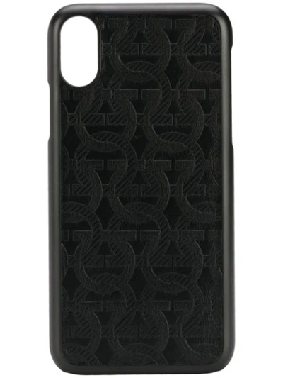 Shop Ferragamo Gancio Iphone Xs Case In Black