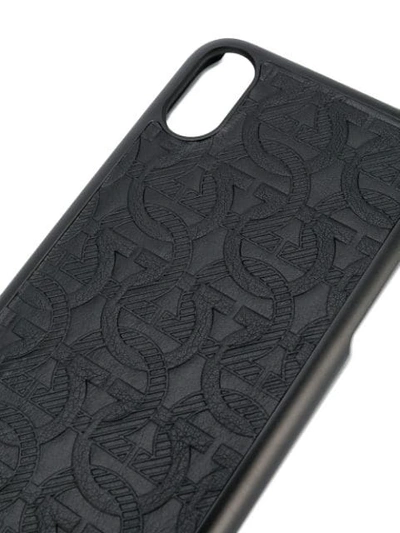 Shop Ferragamo Gancio Iphone Xs Case In Black