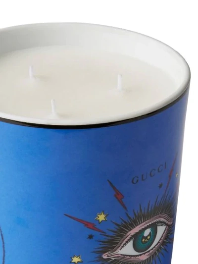 Shop Gucci Inventum, Xxl Star Eye Candle In Blue